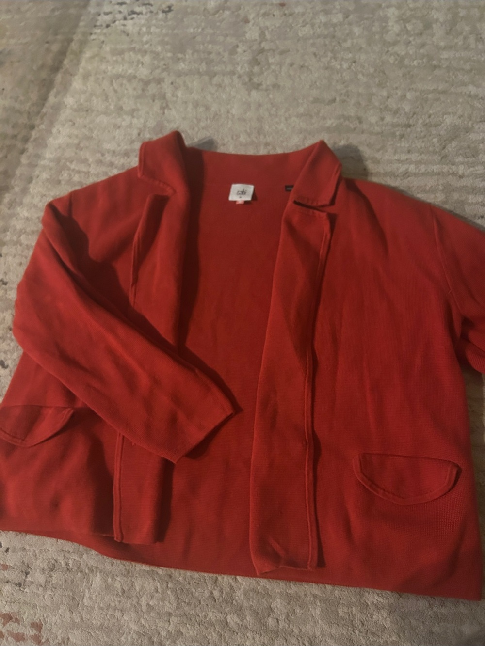 CAbi Open-Front Red Blazer Jacket
